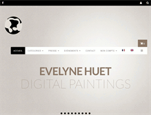Tablet Screenshot of evelynehuet.com